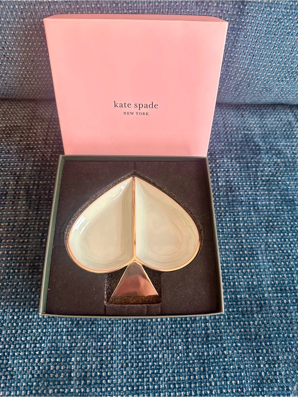 Kate Spade New York x Lenox Spade Street Aqua Jewelry Dish